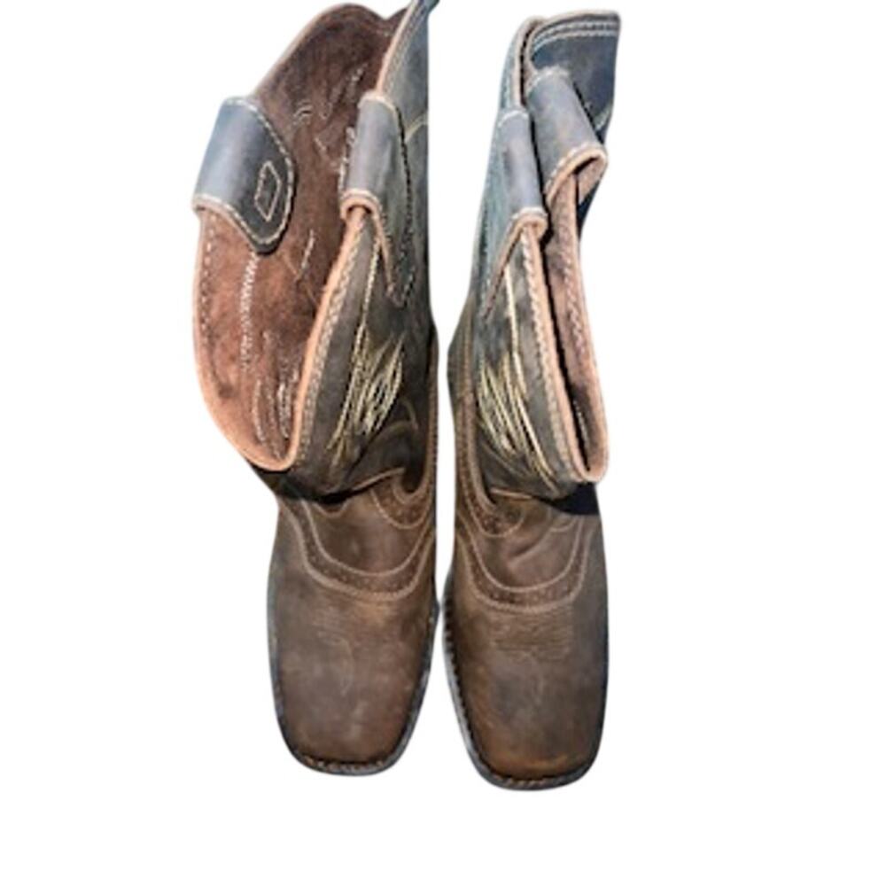 Lincoln Outfitters Mens L9C12 Square Soft Toe Western Work Boots Size 10.5M - Picture 10 of 11